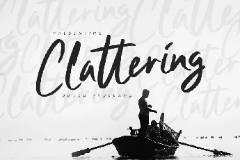 Clattering Brush font