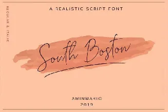 South Boston Script font