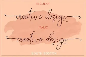 South Boston Script font