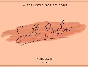 South Boston Script font