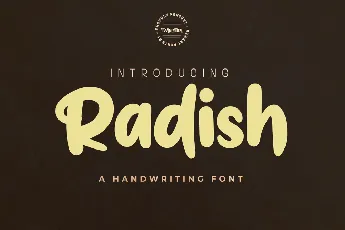 Radish font