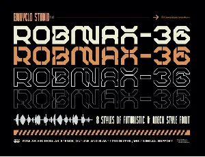 ROBMAX-36 font