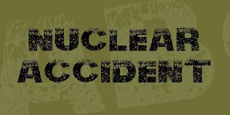 Nuclear Accident font