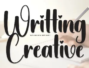 Writting Creative Script font