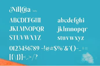 Nillota font