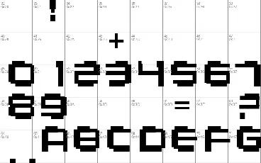 Aeogo Pixellated font