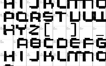 Aeogo Pixellated font