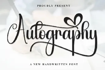 Autography Script font