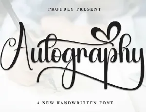 Autography Script font