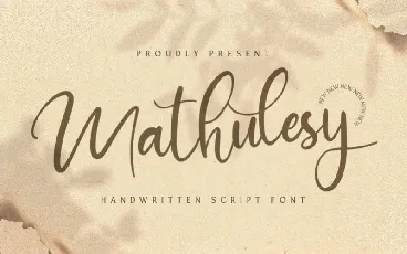 Mathulesy Handwritten Script font