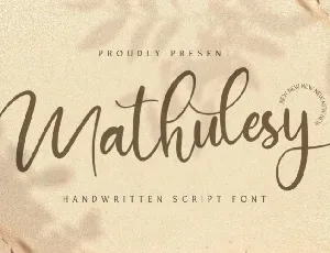 Mathulesy Handwritten Script font