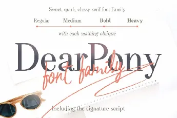 DearPony Serif Family font