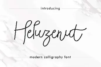 Heluzenut Demo font