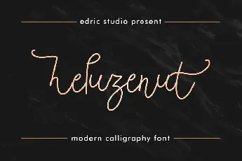 Heluzenut Demo font