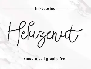 Heluzenut Demo font