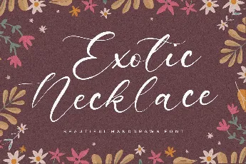 Exotic Necklace font