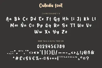 Outedis font