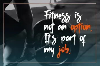 Workout font