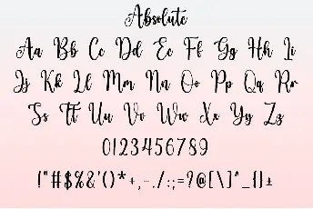 About Tonight font