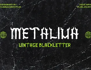 Metaliva font