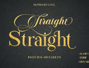 Straight Duo font