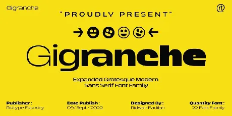 Gigranche Family font