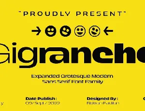 Gigranche Family font