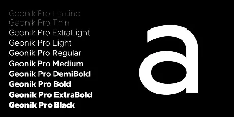 Geonik Pro font