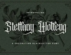 Steffany Wolfeng Display font