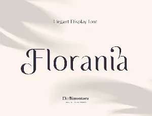 Florania font