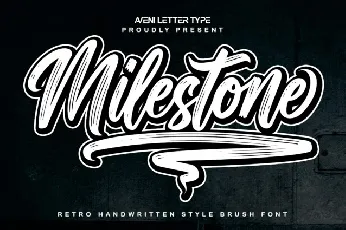 Milestone Brush Typeface font