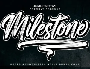 Milestone Brush Typeface font