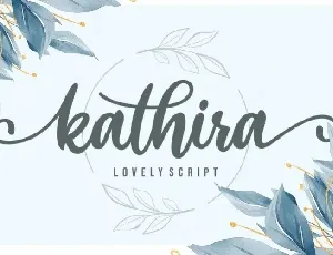 Kathira Calligraphy Script font