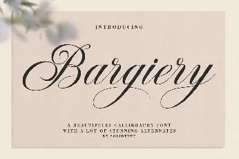 Bargiery font