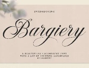 Bargiery font