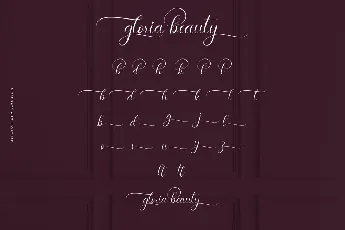 Gloria Beauty Demo font