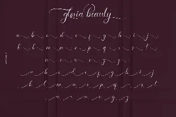 Gloria Beauty Demo font