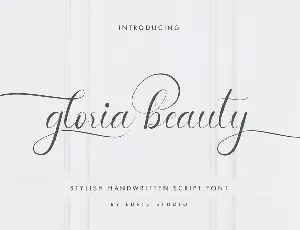 Gloria Beauty Demo font