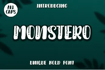 Monstero font