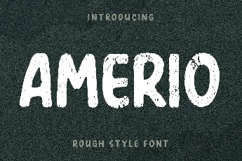 Amerio Rough font