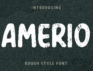 Amerio Rough font