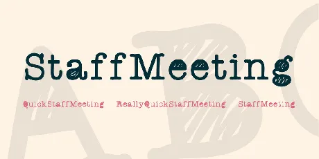 StaffMeeting font