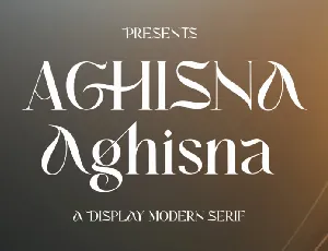 Aghisna Serif font