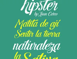 Letra Hipster font