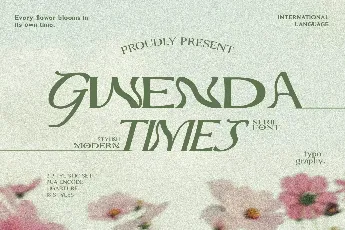 Gwenda Times Demo font