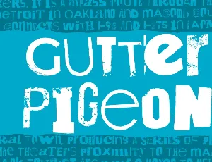 Gutter Pigeon DEMO font