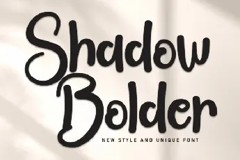 Bolder Shadow Display font