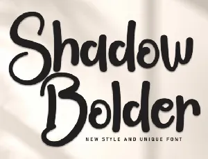 Bolder Shadow Display font