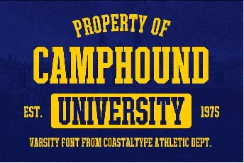 Camphound font