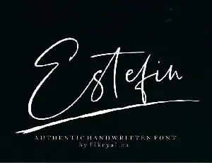 Estefin Script Free font